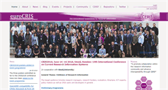 Desktop Screenshot of eurocris.org
