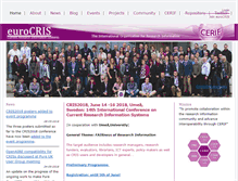 Tablet Screenshot of eurocris.org